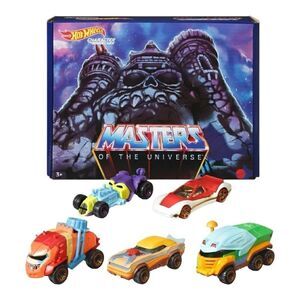 5-pack Masters of the Universe hot wheels highly sought-after. Collect